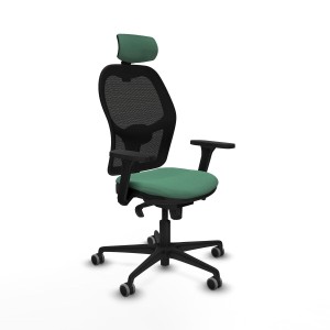Chaise de Bureau avec Appui-tête Jorquera Piqueras y Crespo 3D036G2 Vert émeraude