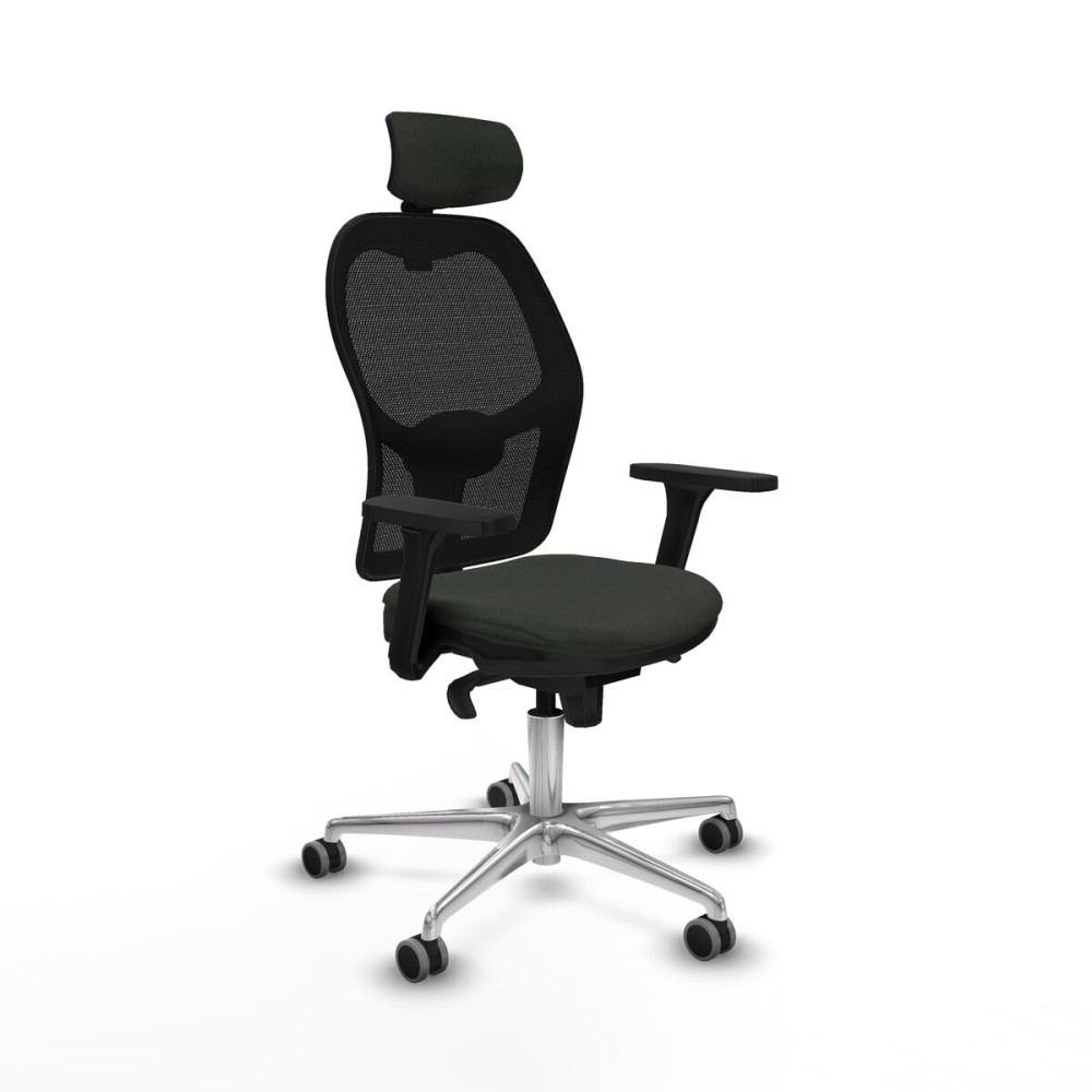 Chaise de Bureau avec Appui-tête Jorquera Piqueras y Crespo 3D086G2 Noir