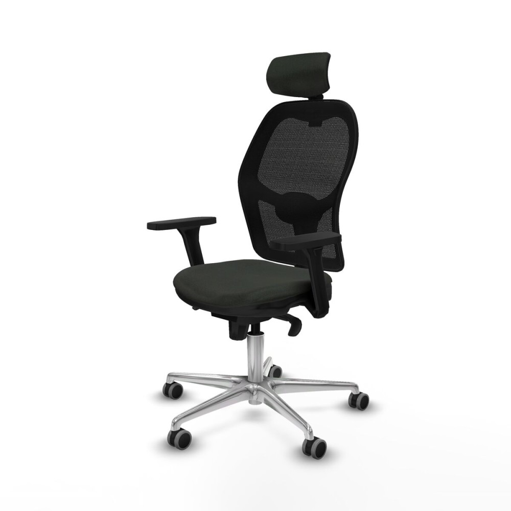 Chaise de Bureau avec Appui-tête Jorquera Piqueras y Crespo 3D086G2 Noir