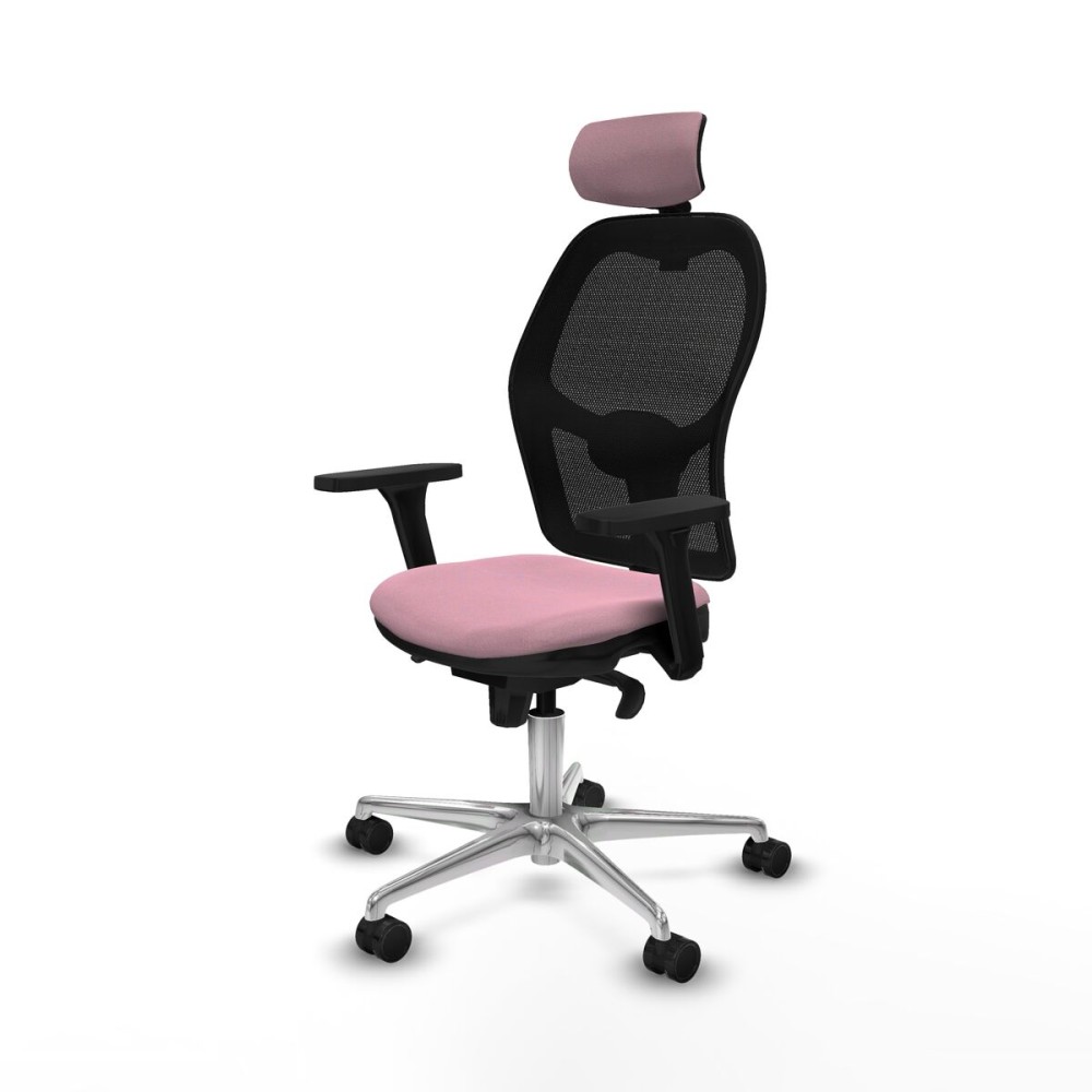 Chaise de Bureau avec Appui-tête Jorquera Piqueras y Crespo 3D086N2 Rose