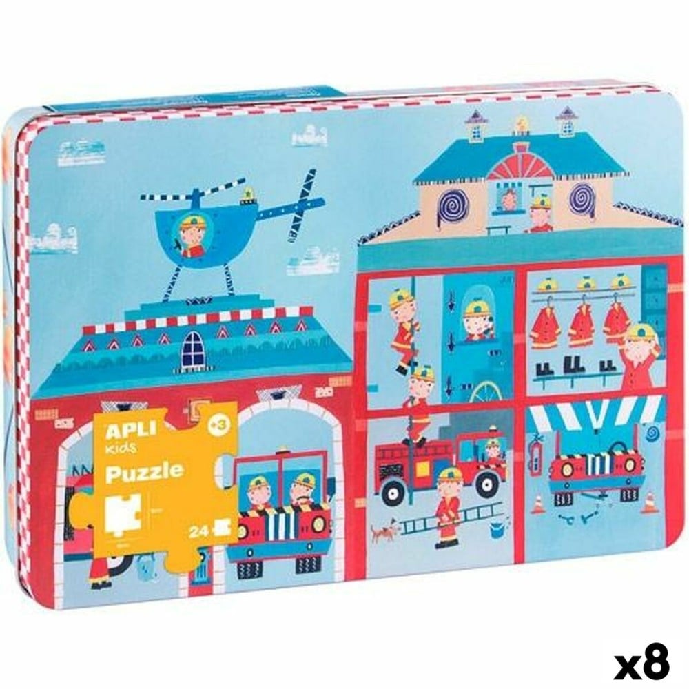 Puzzle Apli 48 x 32 cm Fireman 24 Pieces (8 Units)