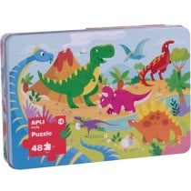 Puzzle Apli 48 x 32 cm Dinosaures 48 Pièces (8 Unités)