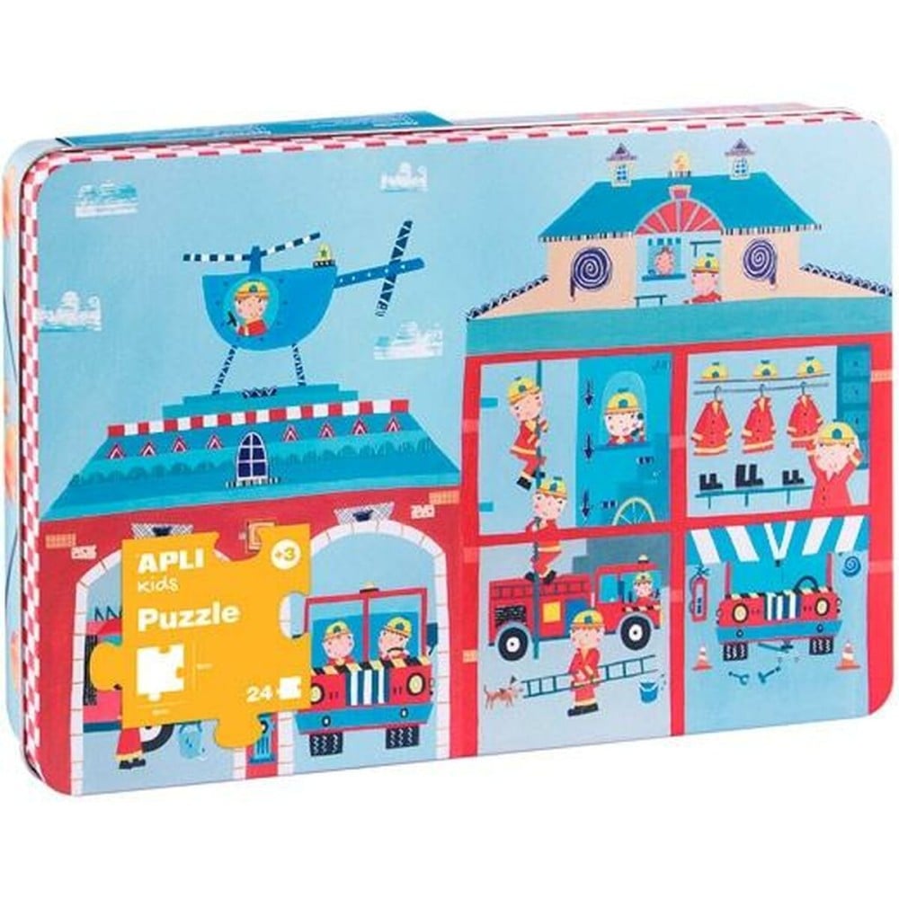 Puzzle Apli 48 x 32 cm Sapeur-pompier 24 Pièces (8 Unités)