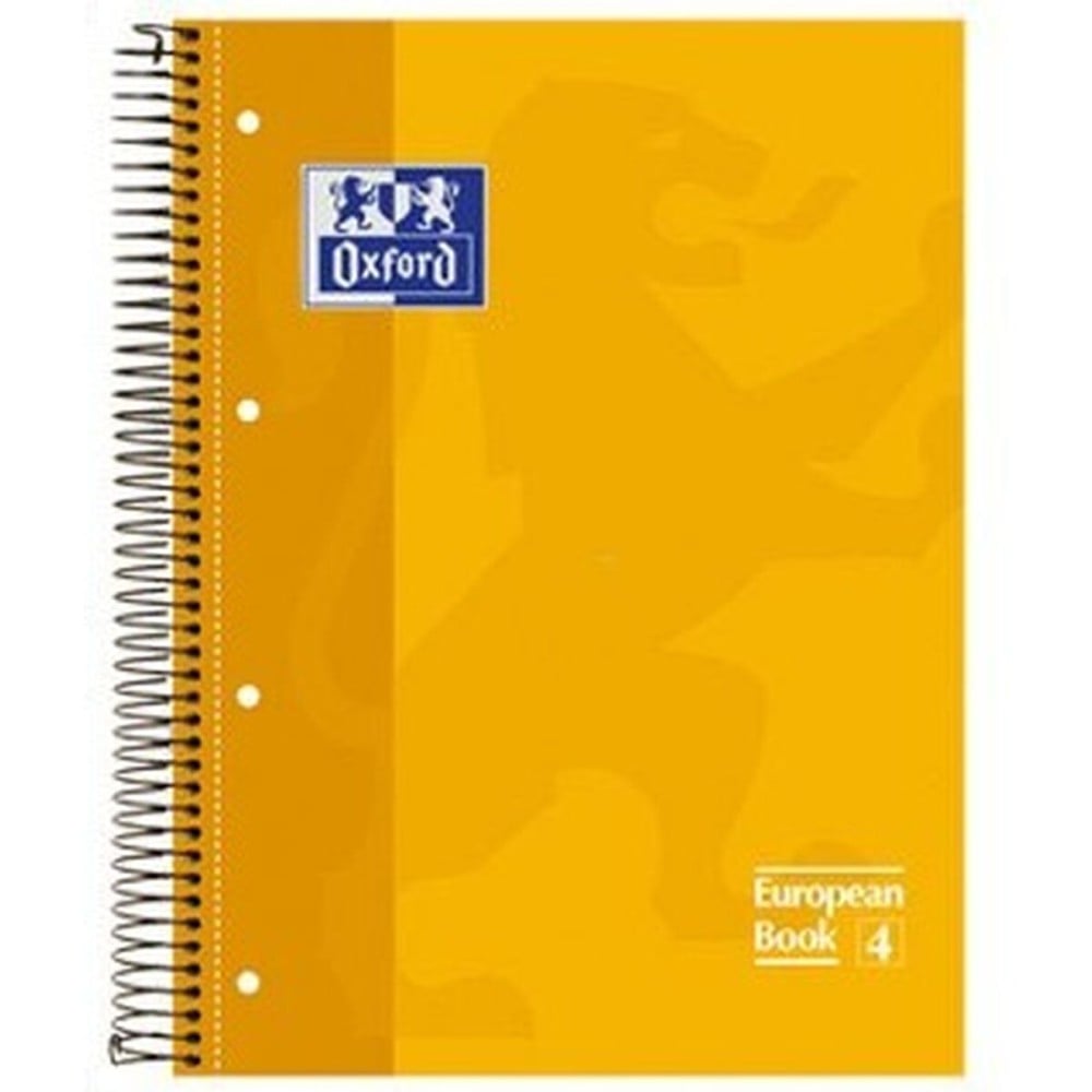 Notizbuch Oxford Classic Gelb A4 80 Blatt (5 Stück)