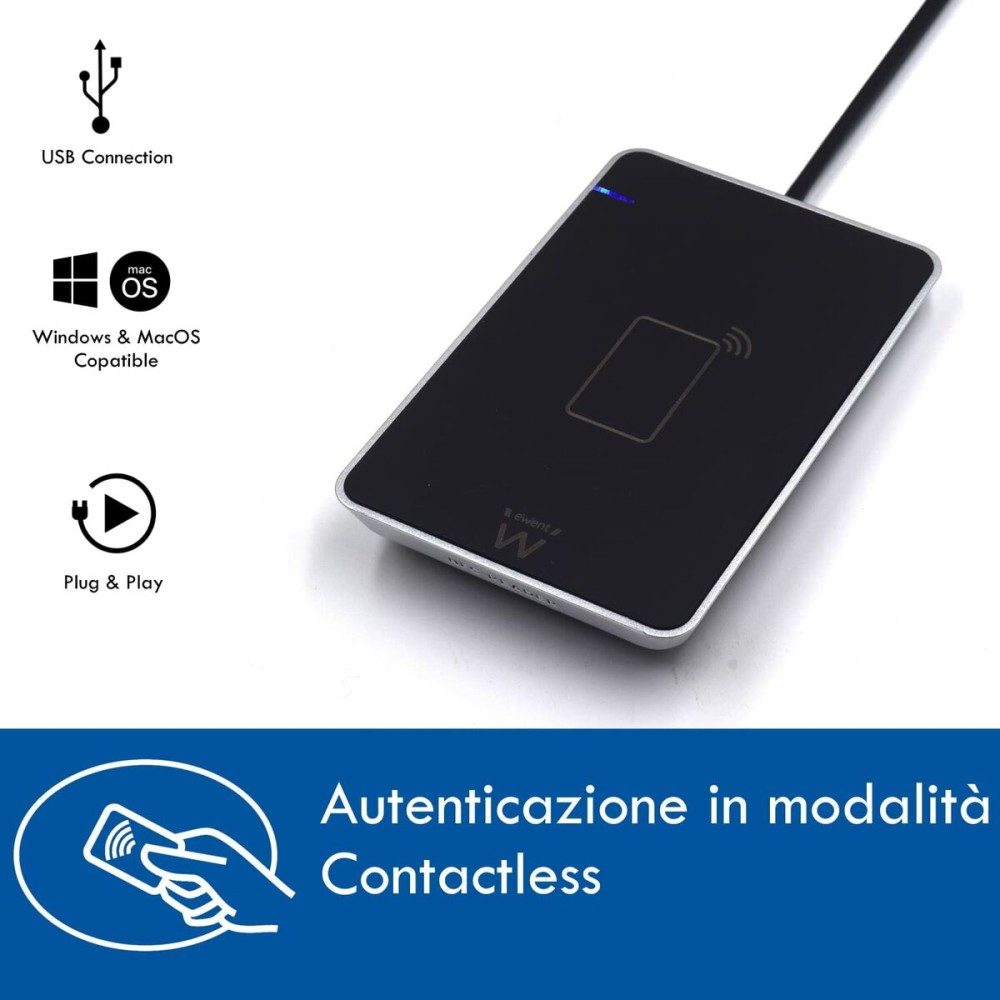 Lecteur de Cartes Externe Ewent EW1053 Noir