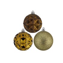 Weihnachtskugeln-Set Ø 7 cm grün PVC (12 Stück)