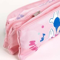 Trousse Fourre-Tout Triple Minnie Mouse Rose 2,2 x 1,1 x 22,5 cm