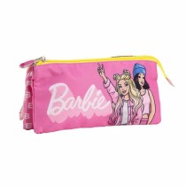 Dreifaches Mehrzweck-Etui Barbie Pink 2,2 x 1,1 x 22,5 cm