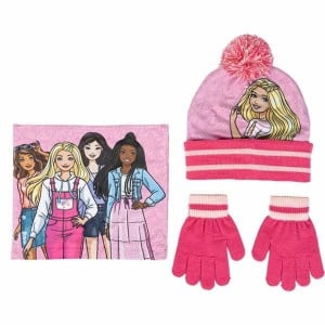 Bonnet, écharpe et gants Barbie 2-8 Ans