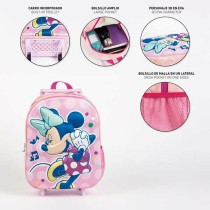 Cartable 3D avec roulettes Minnie Mouse Rose 25,0 x 31,0 x 10,0 cm