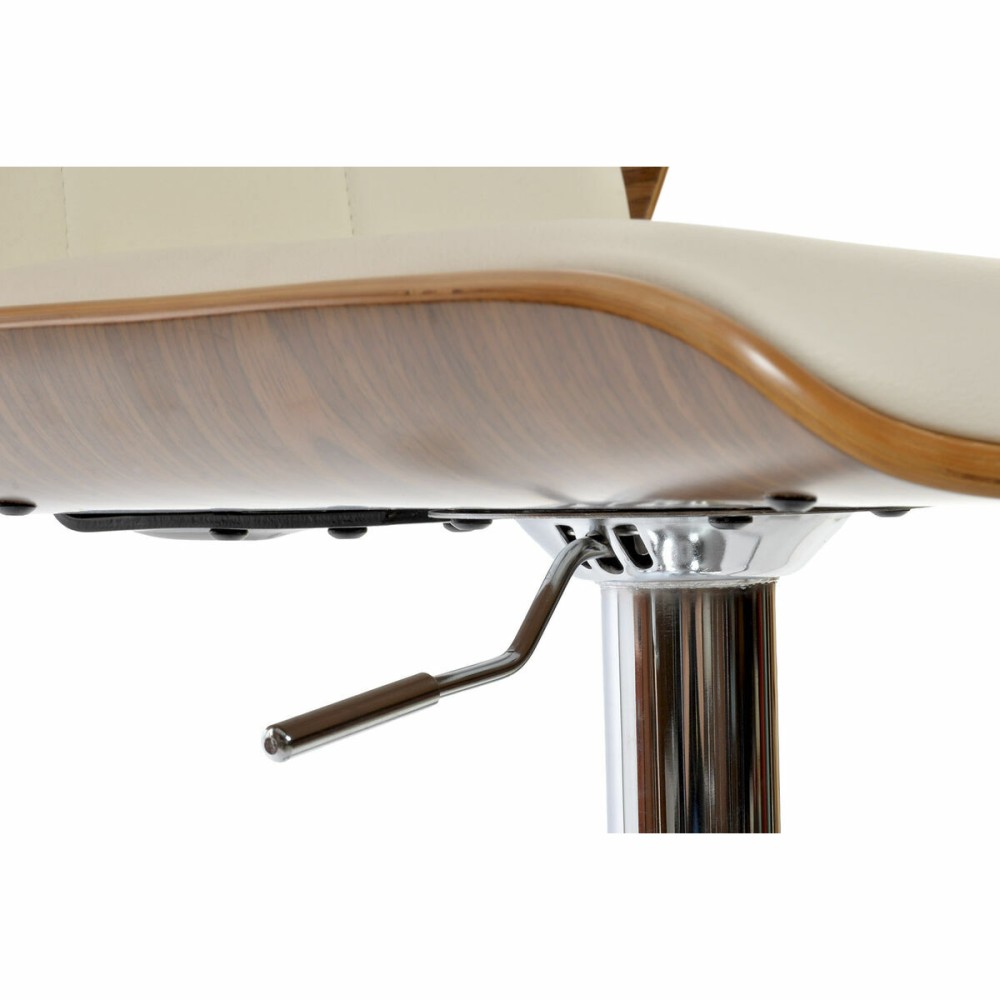 Tabouret DKD Home Decor Marron Crème Argenté 50 x 52 x 121 cm