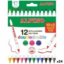 Ensemble de Marqueurs Alpino Double Multicouleur 12 Pièces (24 Unités)