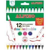 Ensemble de Marqueurs Alpino Double Multicouleur 12 Pièces (24 Unités)