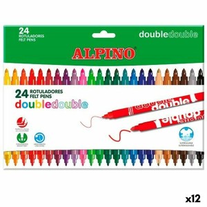 Ensemble de Marqueurs Alpino Double Multicouleur 20 Pièces (12 Unités)