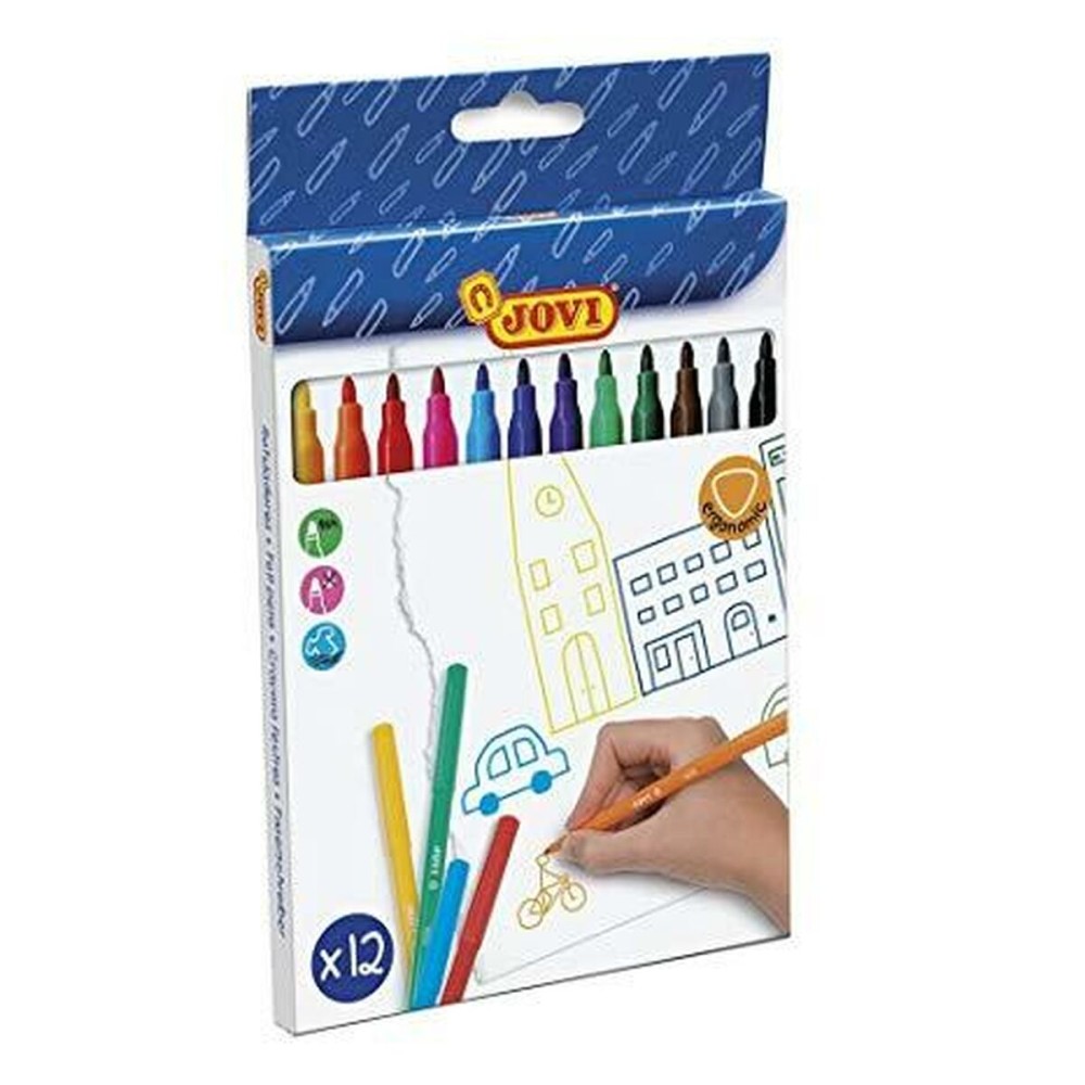 Marker-Set Jovi Bunt 12 Stücke (12 Stück)