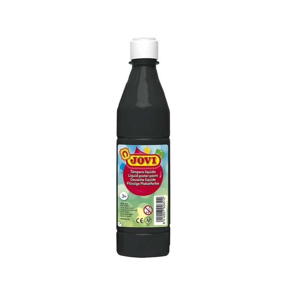 Gouache Jovi Noir 500 ml (12 Unités)