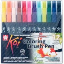 Marker-Set Talens Sakura KOI Bunt 12 Stücke (12 Stück)