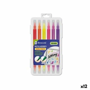 Ensemble de Marqueurs Bismark LETTERING Multicouleur 12 Pièces (12 Unités)
