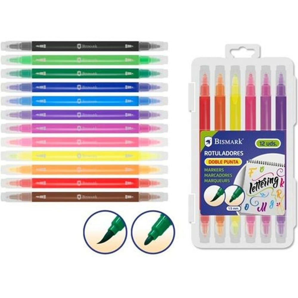 Marker-Set Bismark LETTERING Bunt 12 Stücke (12 Stück)
