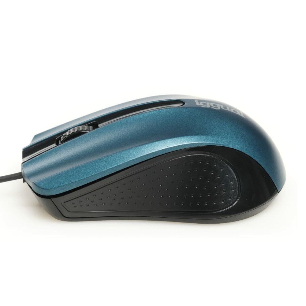 Mouse iggual ERGONOMIC-RL 800 dpi Blau Schwarz/Blau