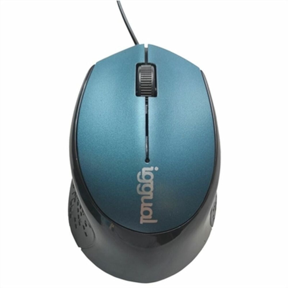 Souris iggual COM-ERGONOMIC-R 800 dpi Bleu Noir/Bleu