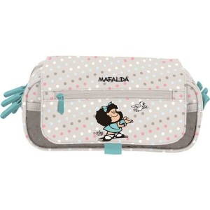 Dreifaches Mehrzweck-Etui Mafalda Bird Bunt 23 x 10 x 10 cm
