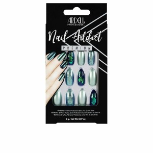 Faux ongles Ardell Nail Addict Green Glitter Chrome (24 pcs)