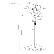 Tablet Ständer Aisens MSF3P-301 Schwarz