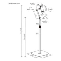 Tablet Mount Aisens MSF3P-301 Black