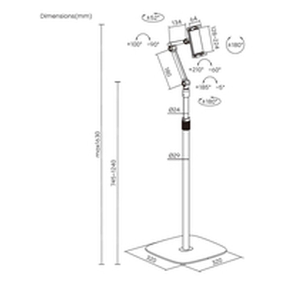 Tablet Mount Aisens MSF3P-301 Black