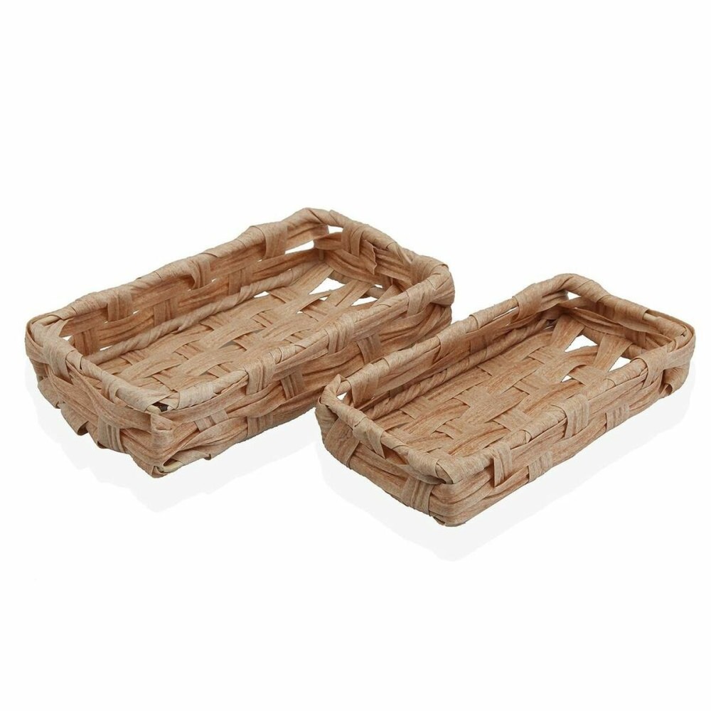 Korb-Set Versa 11 x 4 x 20 cm Polyäthylen Bad & Dusche (2 pcs)