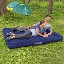 Bestway Doppelmatratze mit Fußpumpe 191x137x28 cm Aufblasbar und Camping 67225