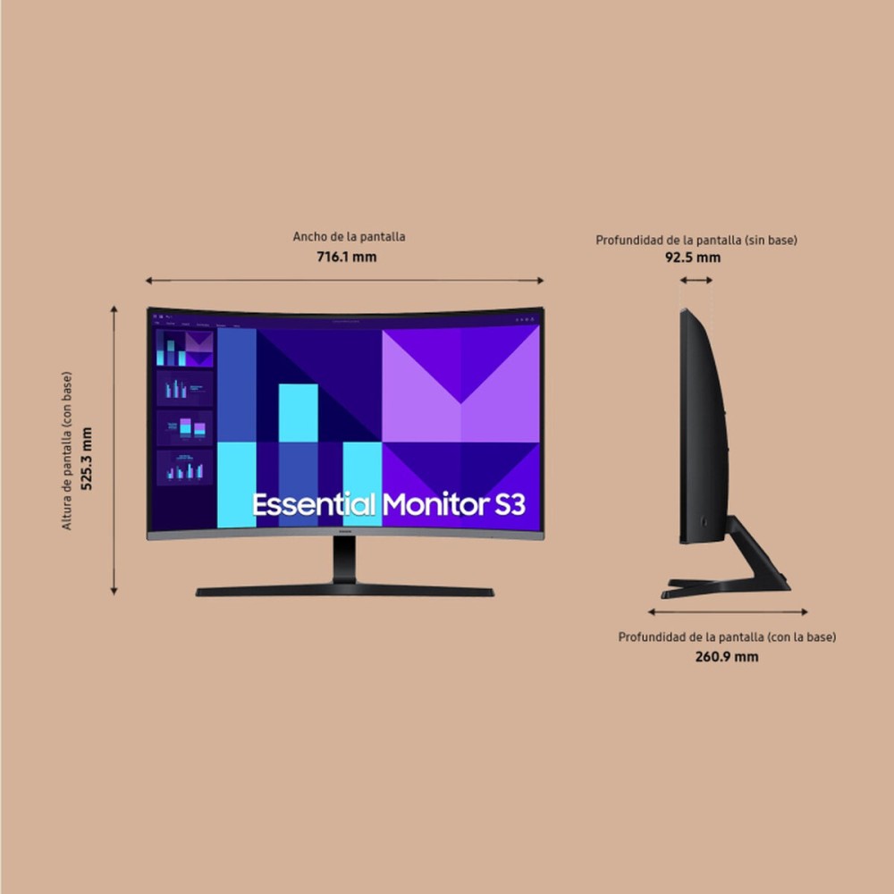 Gaming-Monitor Samsung S32D392GAU Full HD 32"
