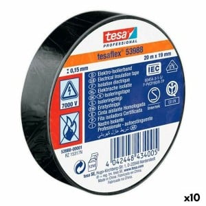 Insulating tape TESA Black PVC (10 Units)