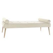 Divan Home ESPRIT Crème Métal 184 x 76 x 62 cm