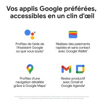 Montre intelligente Google 7762997 Noir 1,2" 1,6"