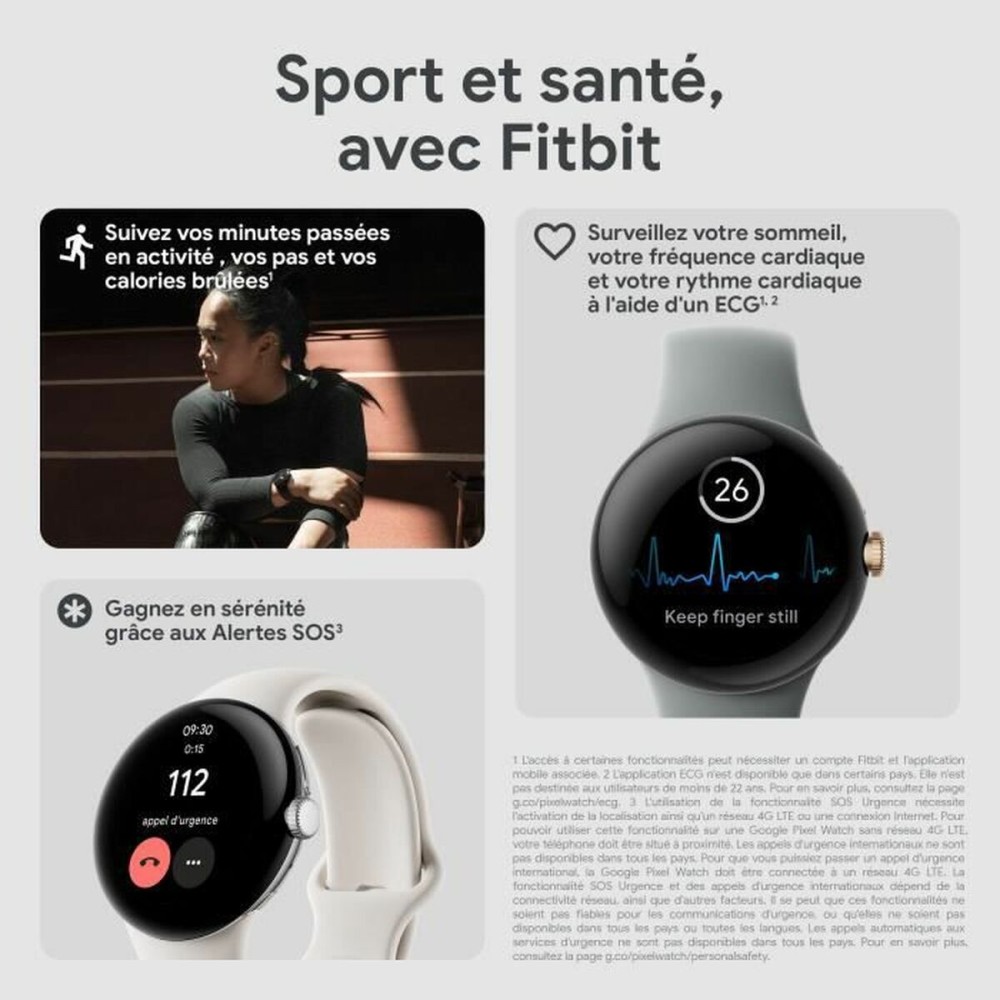 Smartwatch Google 7762997 Schwarz 1,2" 1,6"