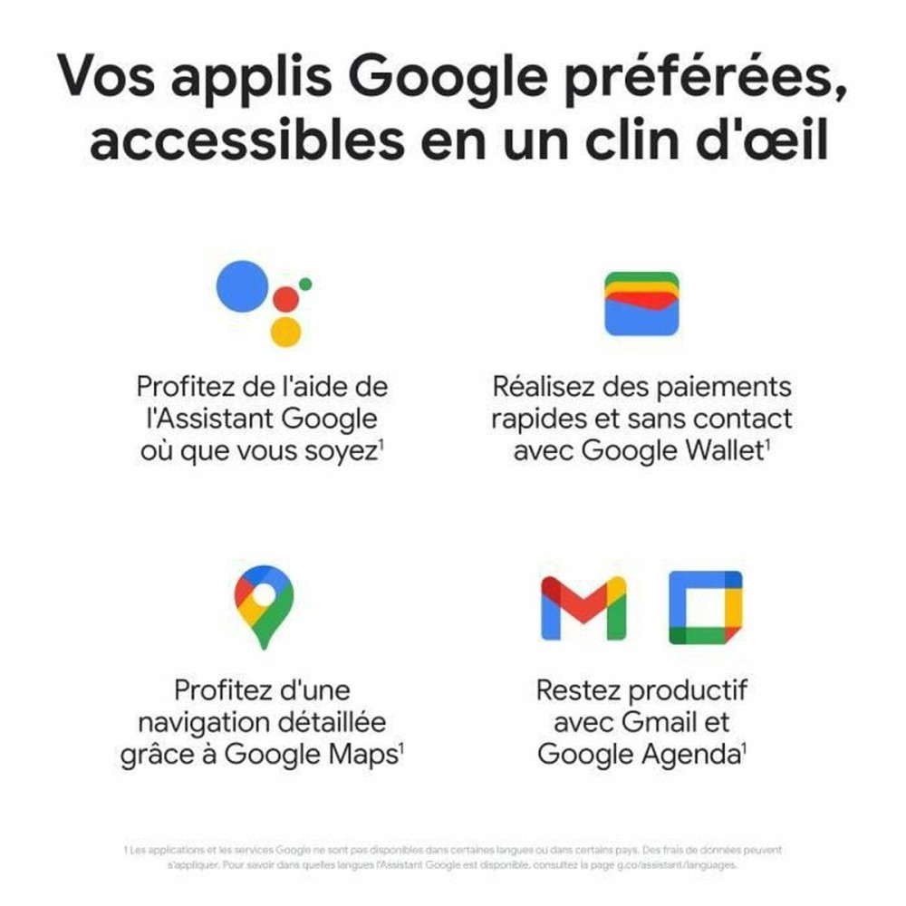 Montre intelligente Google 7762997 Noir 1,2" 1,6"