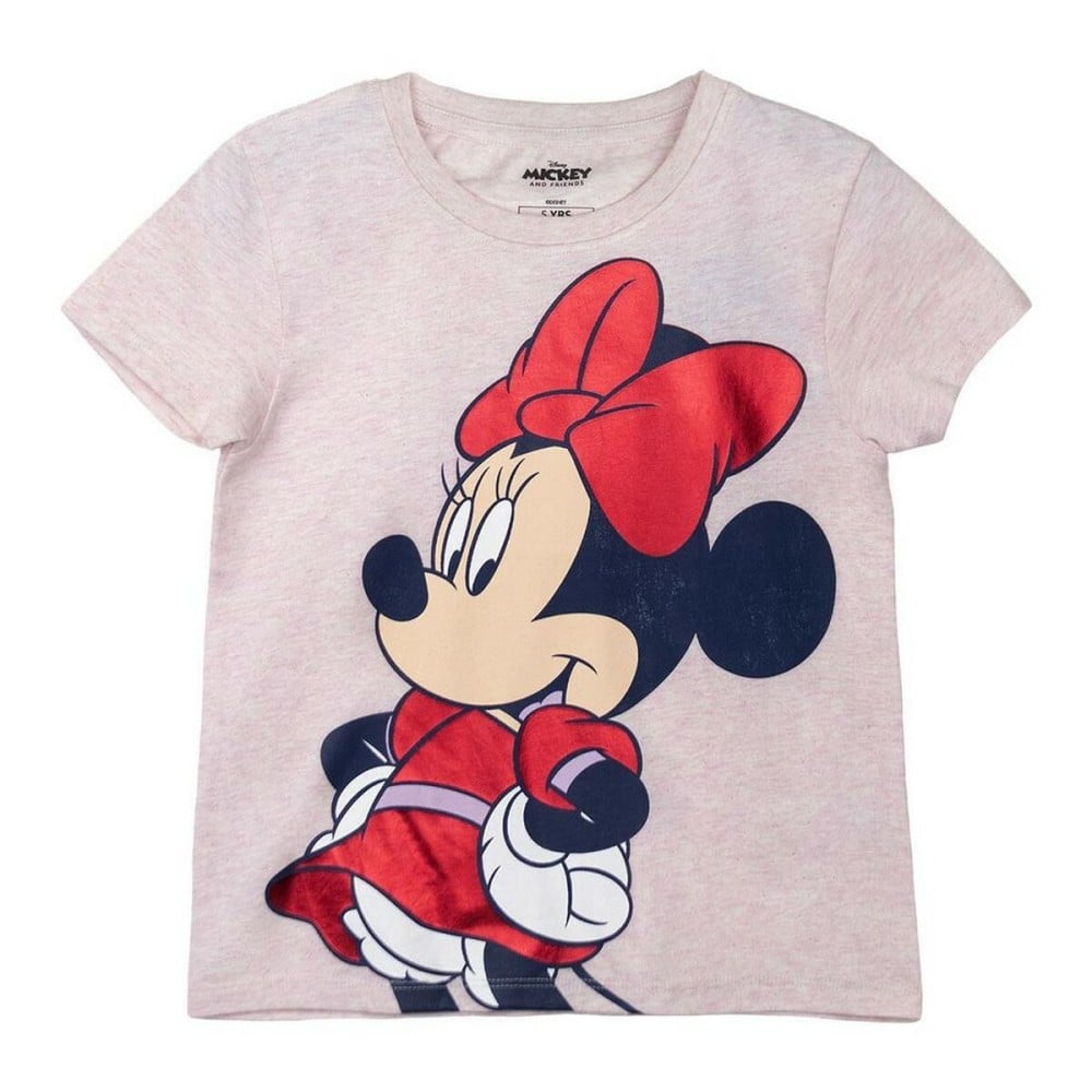 Kurzarm-T-Shirt für Kinder Minnie Mouse Rosa