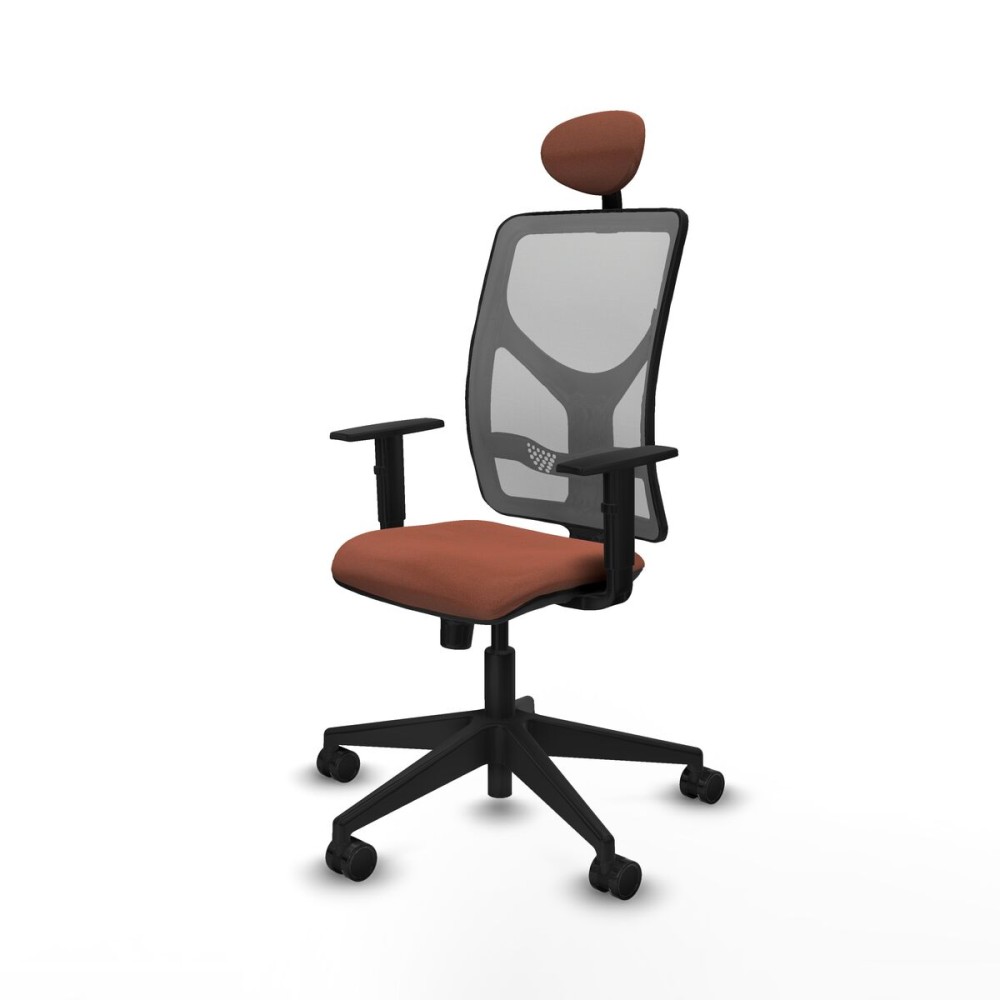 Chaise de Bureau avec Appui-tête Motilla Piqueras y Crespo 1D066N1 Marron Gris
