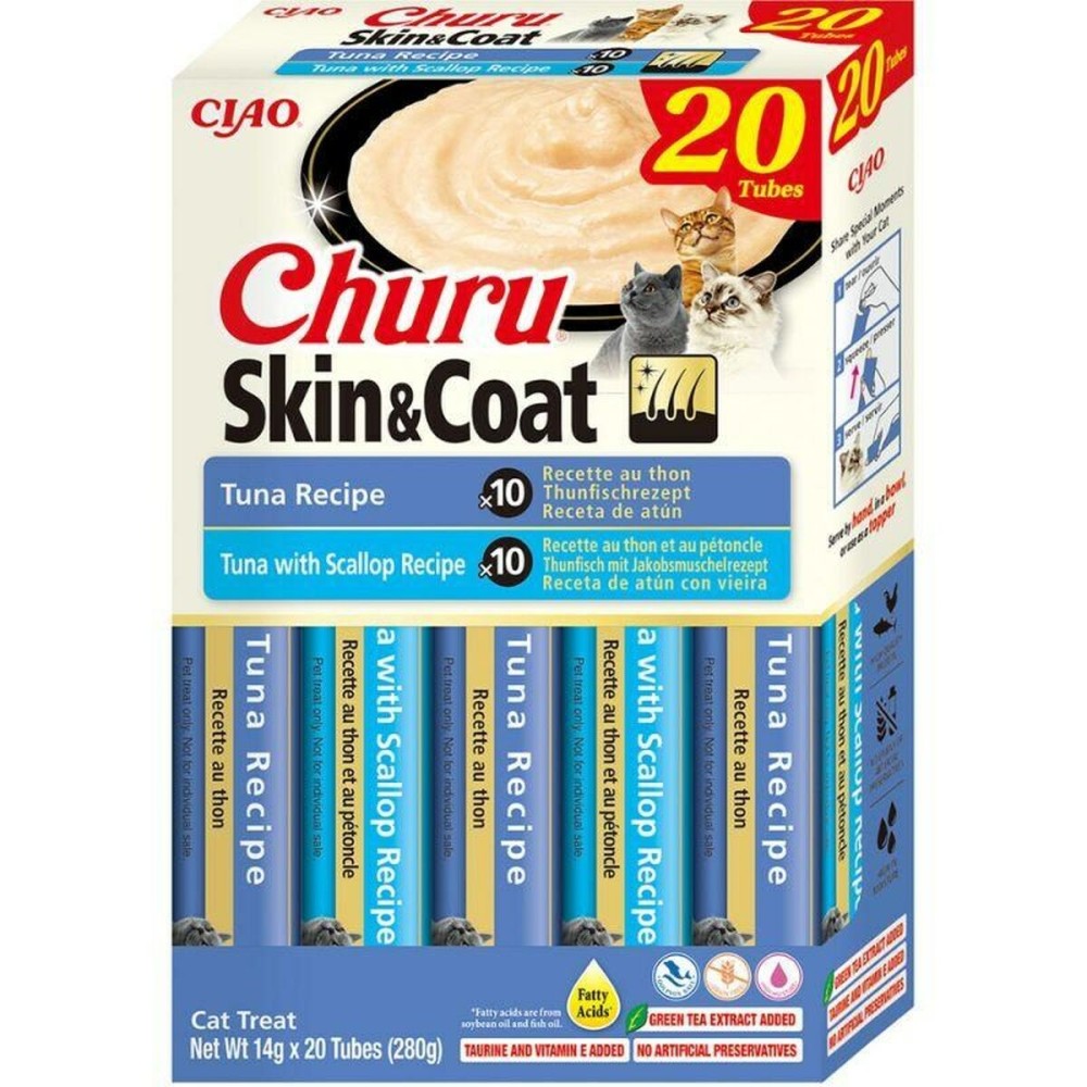 Snack für Katze Inaba Churu Skin&Coat Fisch