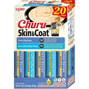 Snack für Katze Inaba Churu Skin&Coat Fisch
