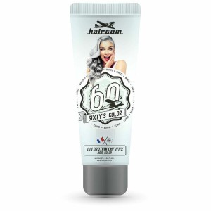 Semi-permanent Colourant Hairgum Sixty's Color White (60 ml)