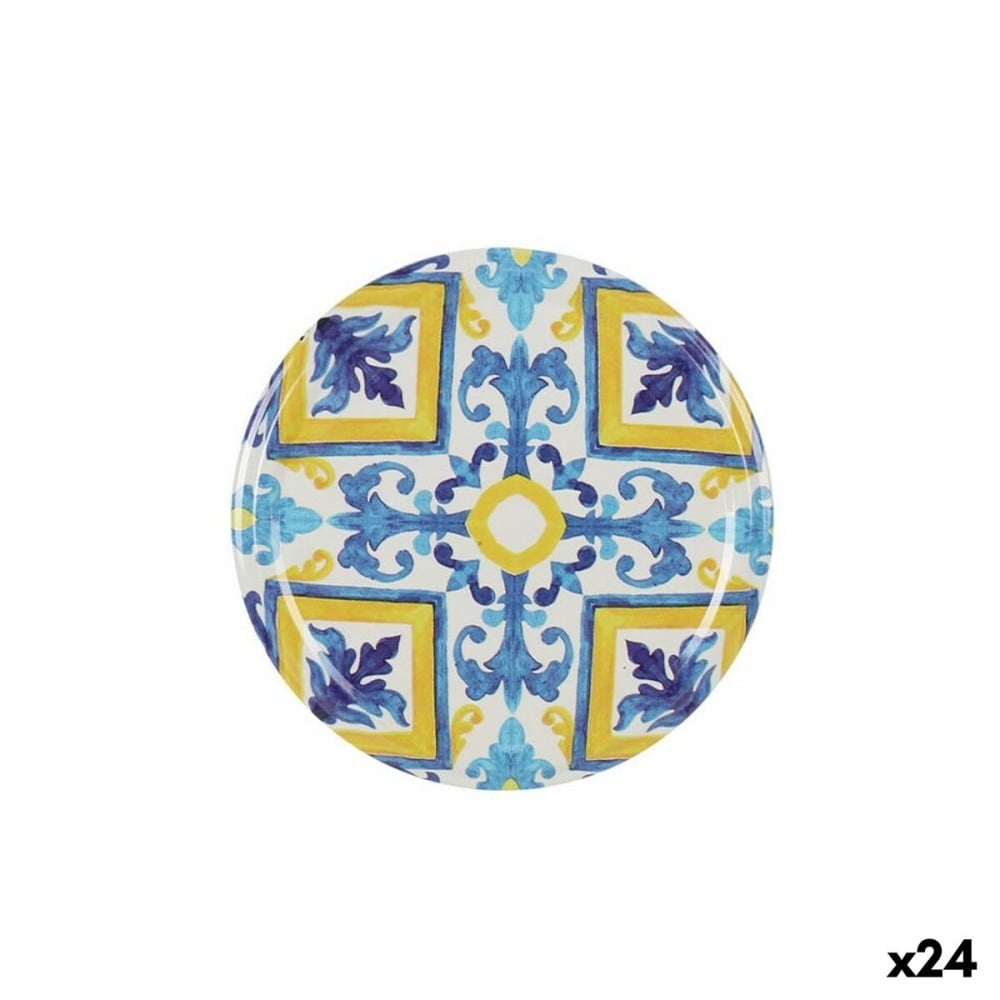 Set of lids Sarkap Mosaic 6 Pieces 8 x 0,8 cm (24 Units)