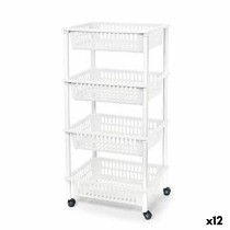 Gemüsewagen Tontarelli Mito 4 Kunststoff Weiß 40 x 29 x 62 cm (12 Stück)
