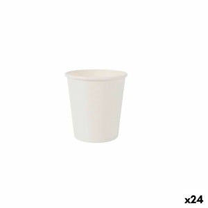 Set de Verres Algon Produits à usage unique Carton Blanc 20 Pièces 120 ml (24 Unités)