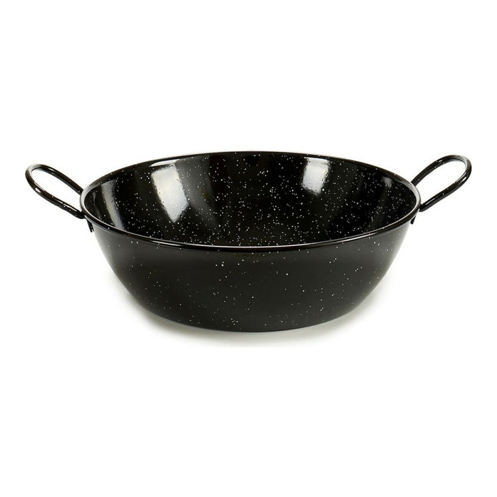 Deep Pan with Handles La Dehesa 0645-LD Black Enamelled Steel