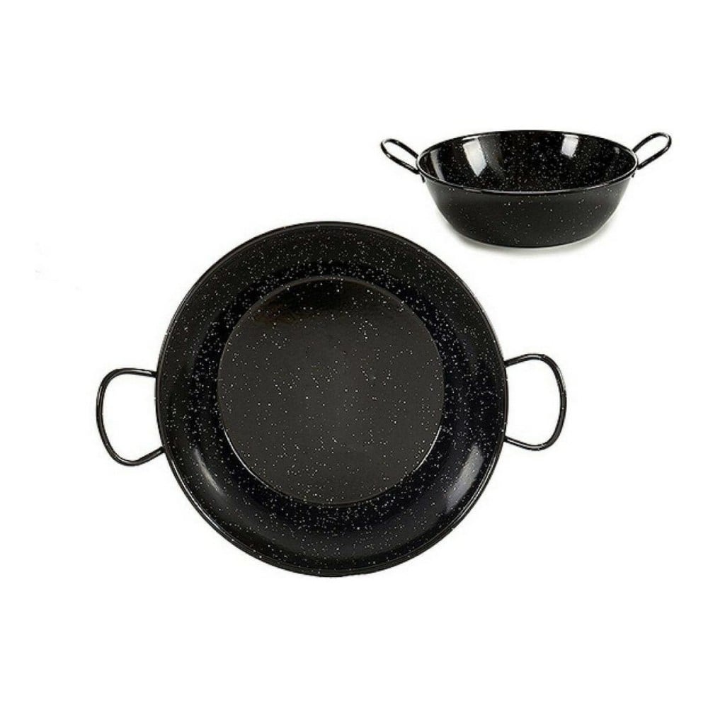 Deep Pan with Handles La Dehesa 0645-LD Black Enamelled Steel