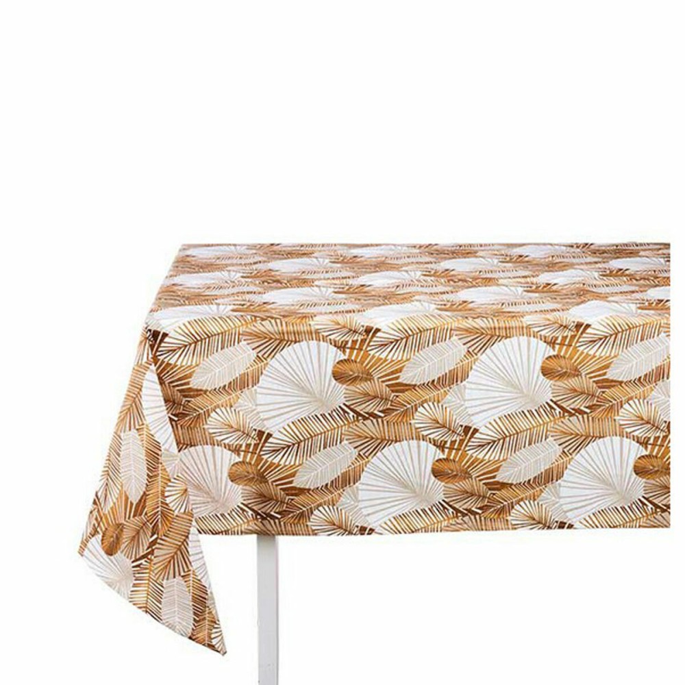 Stain-proof tablecloth Kinvara ANCARA-21520-ORO Brown Golden Thin canvas Anti-stain Sheets 140 x 180 cm (10 Units)