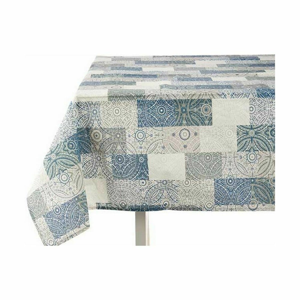 Stain-proof tablecloth Kinvara AZULEJO-A Blue Thin canvas Anti-stain Tile 140 x 180 cm (6 Units)